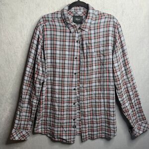 Rails Shirt Womens‎ Large Wyatt Valencia Steele Flannel Plaid Button Up Casual